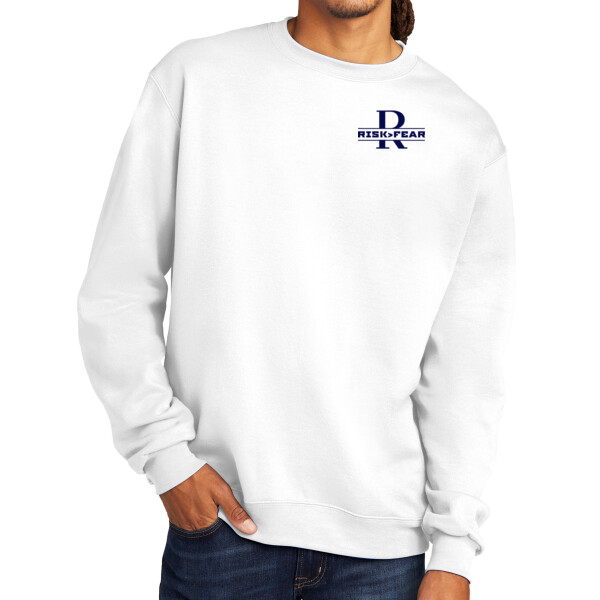 Risk > Fear - Premium Eco Fleece Crewneck Sweatshirt Thumbnail