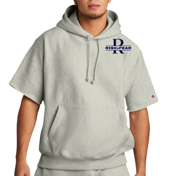 Risk > Fear - Premium Short Sleeve Hooded Sweatshirt Thumbnail