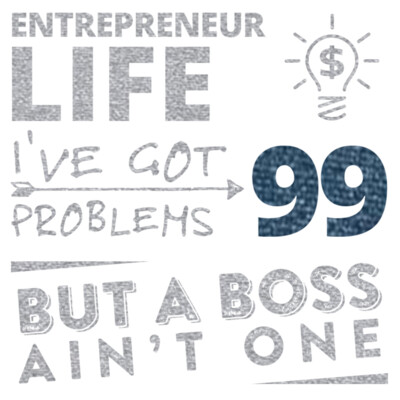 99 Problems  Metallic Navy   Silver  Thumbnail