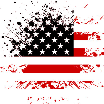 Distressed Flag  Red   Black  Thumbnail