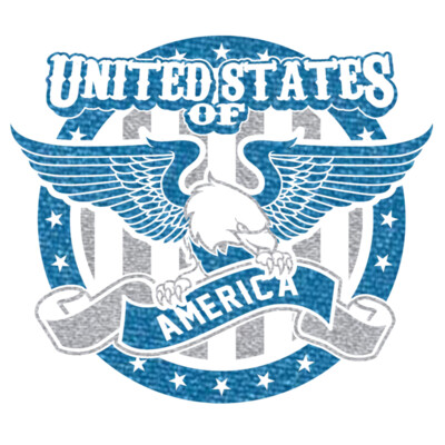 USA Eagle 2  Metallic Red   Silver  Thumbnail