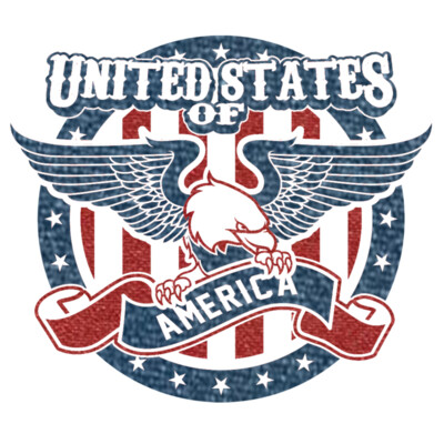 USA Eagle 2  Metallic Red   Navy  Thumbnail