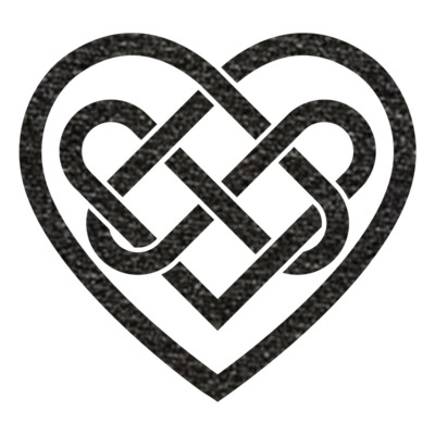 Celtic Heart  Metallic Black   1  Thumbnail