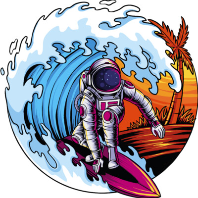 Summer Astronaut Surfer Thumbnail